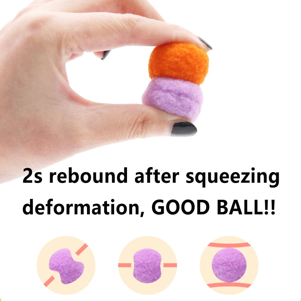 Interactive Cat Plush Ball Shooting Gun Launcher Toy