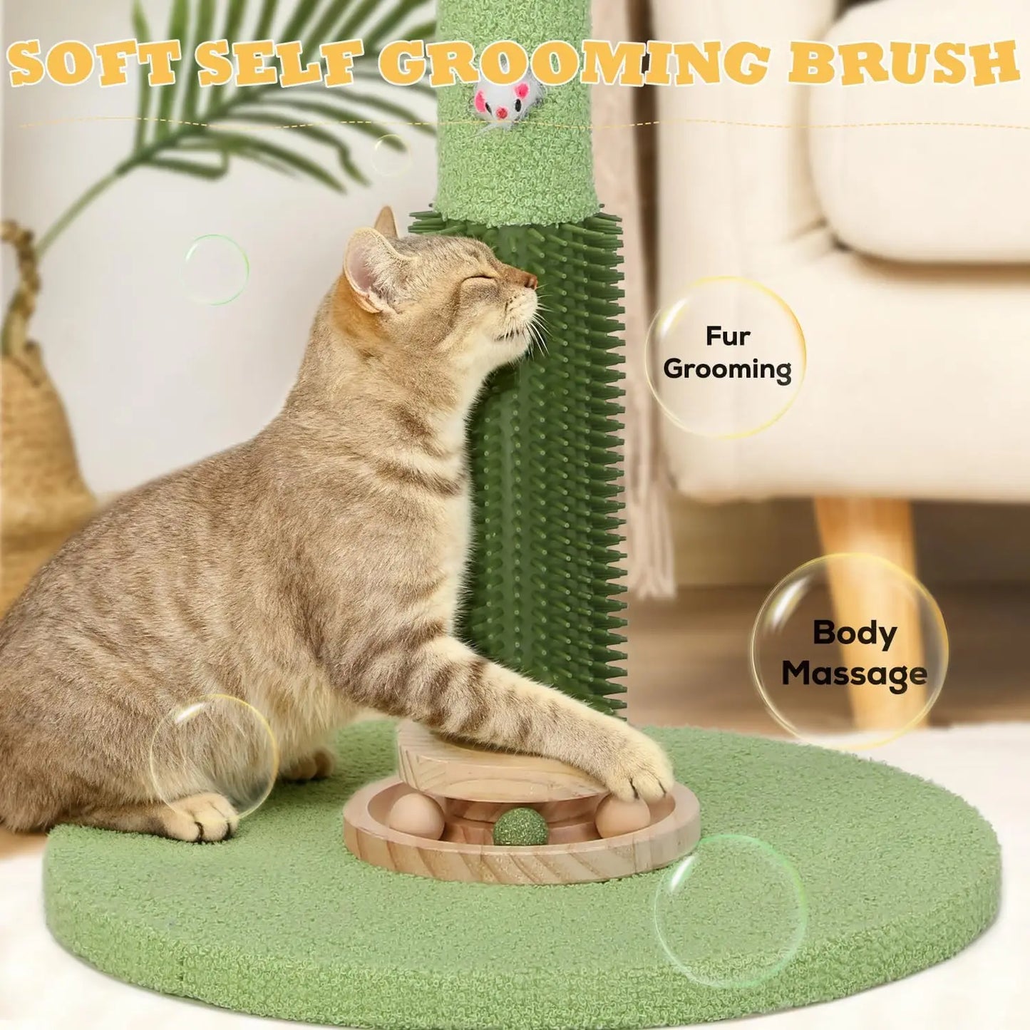 Sisal Cat Tree Scratching Post For Indoor Cats Durable
