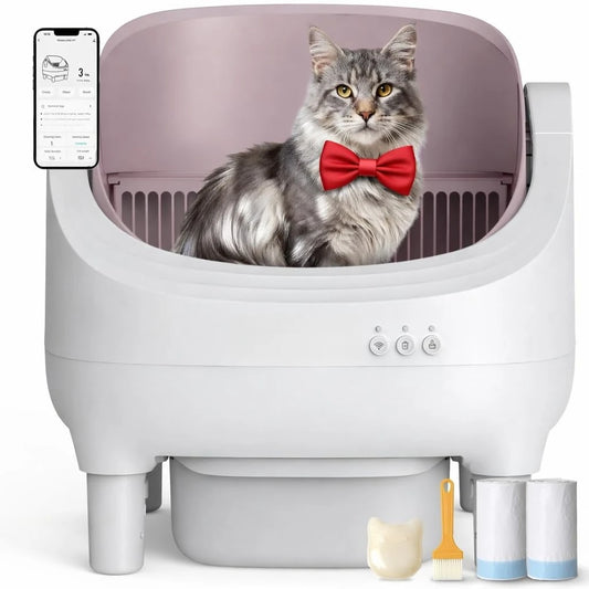 Automatic Cat Litter Box Self Cleaning With App Control