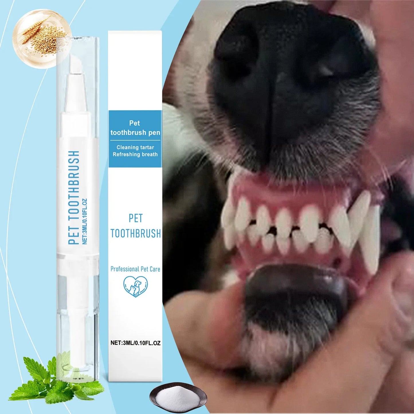 Pet Toothbrush Pen For Dogs And Cats Fresh Breath Cleaning