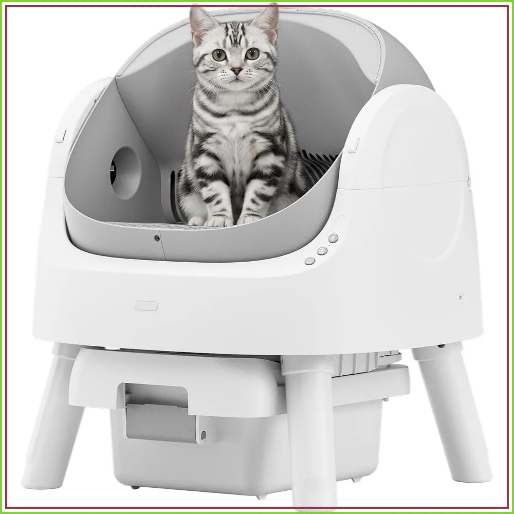 Self Cleaning Cat Litter Box Automatic For Multiple Cats Sensors