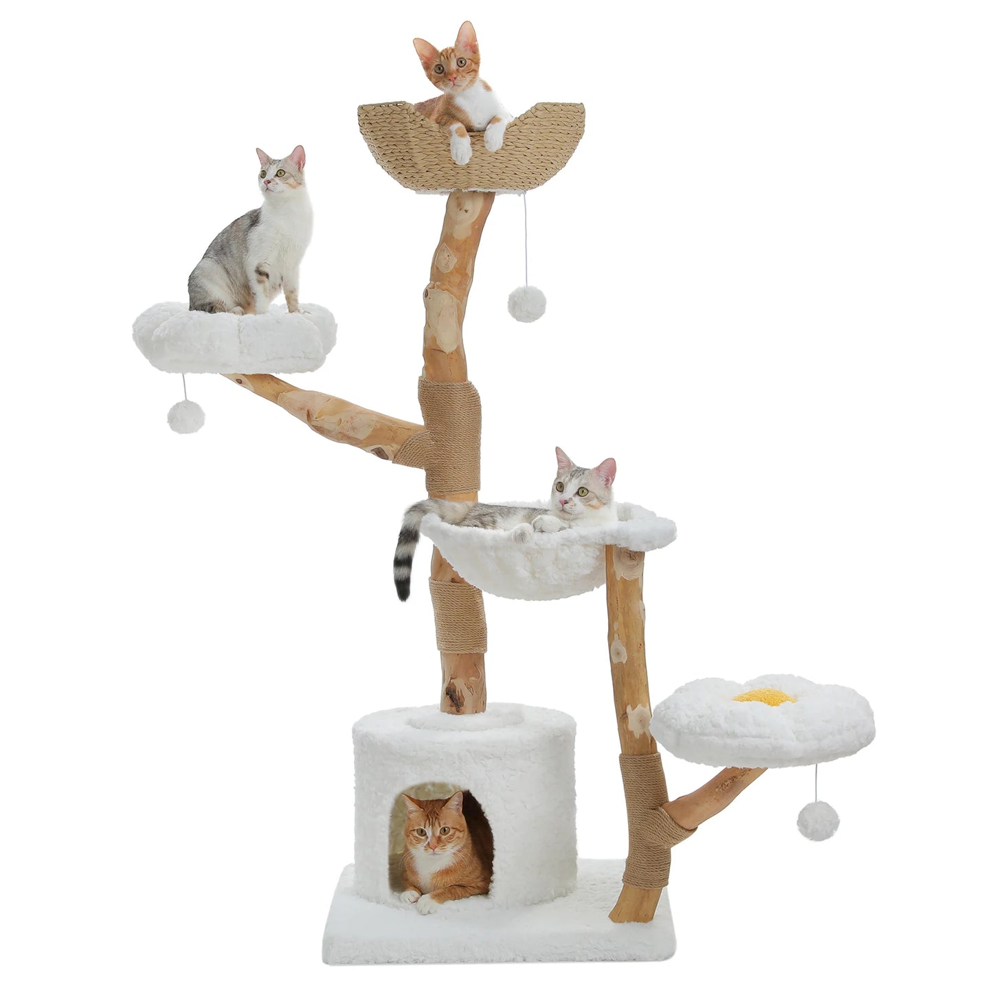Pawz Road Indoor Cat Tree Tower With Sisal Scratching Post