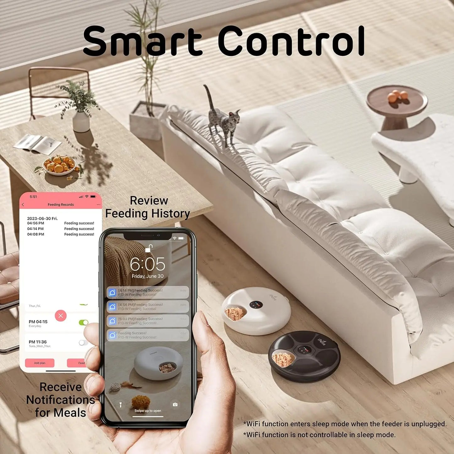 WiFi Smart Pet Feeder With App Control And Programmable Timer