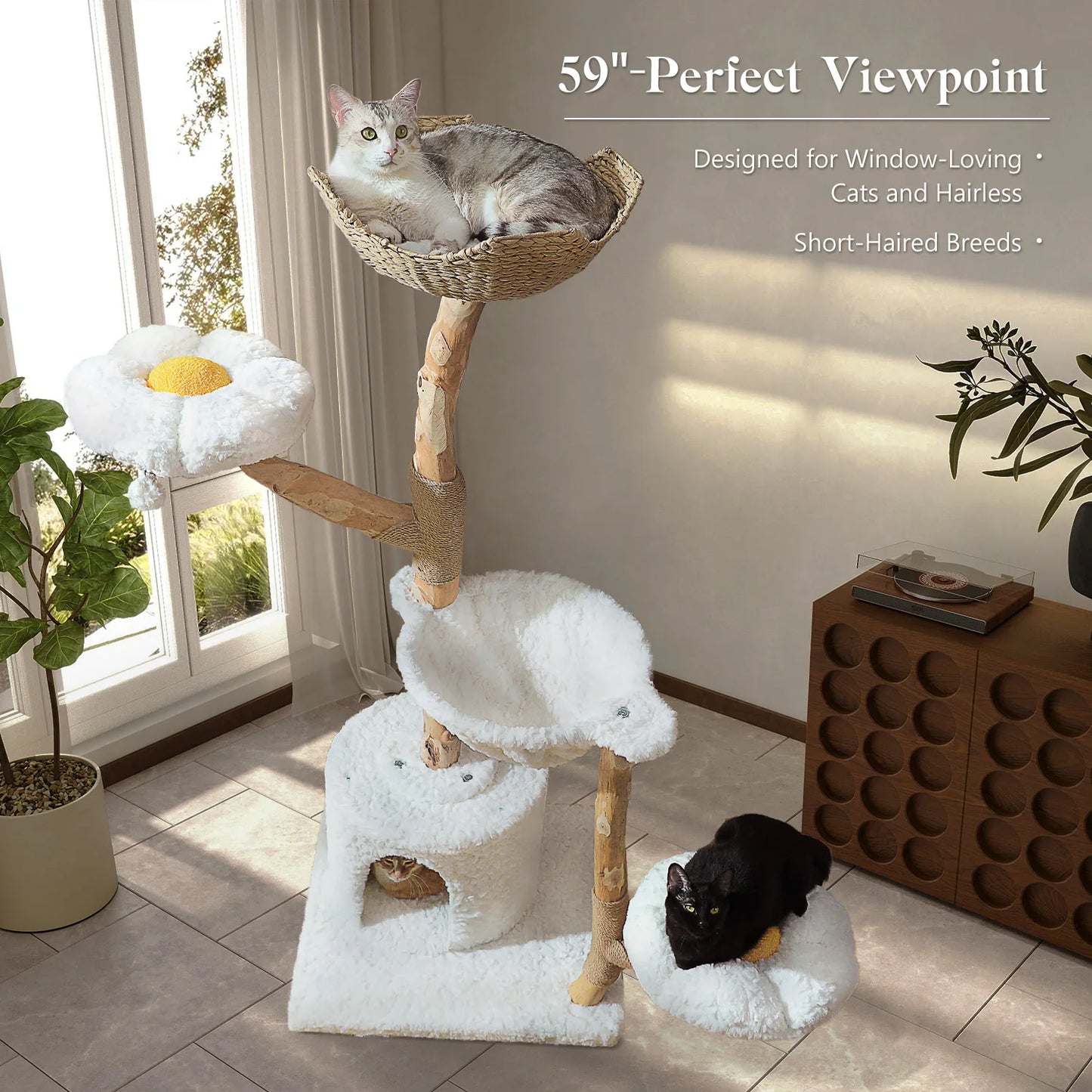 Pawz Road Indoor Cat Tree Tower With Sisal Scratching Post