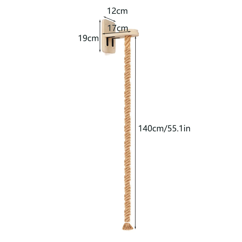 Petravel Cat Climbing Shelf And Rope Tree Wall Scratching Post