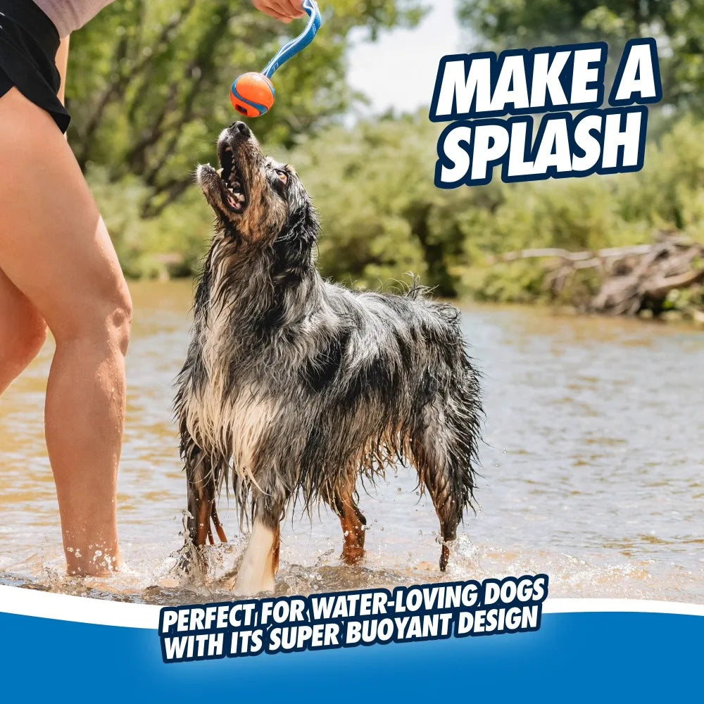 Chuckit Ultra Tug Dog Ball with Strap for Large Dogs