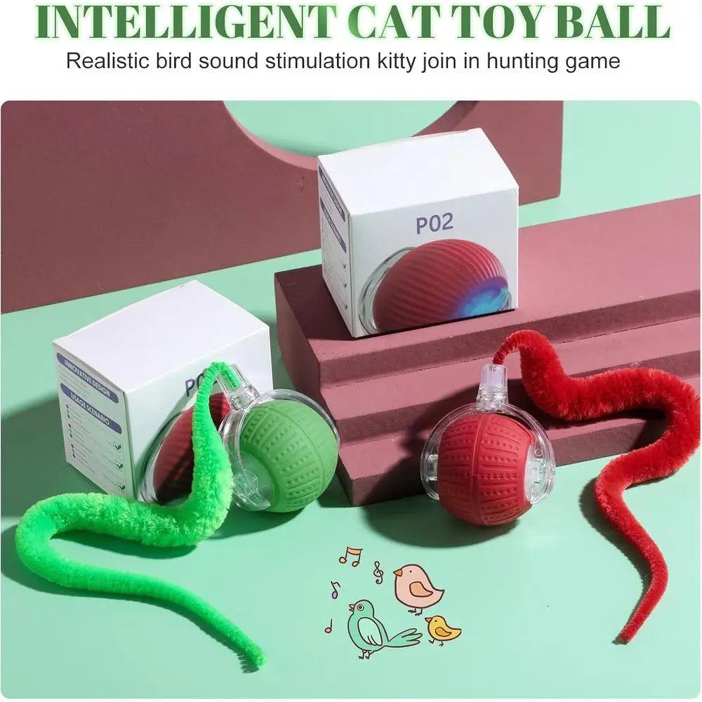 Interactive Cat Toys For Indoor Cats Rolling Motion Activated Balls