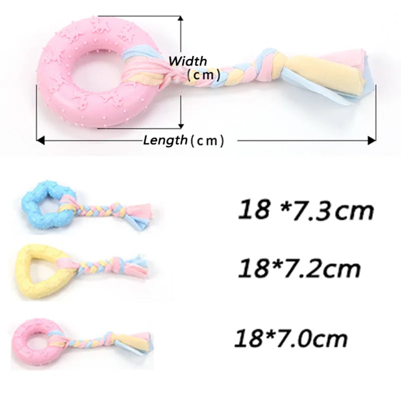 XLeiPet Safe Rubber Dog Toy Bite Resistant Chew Durable