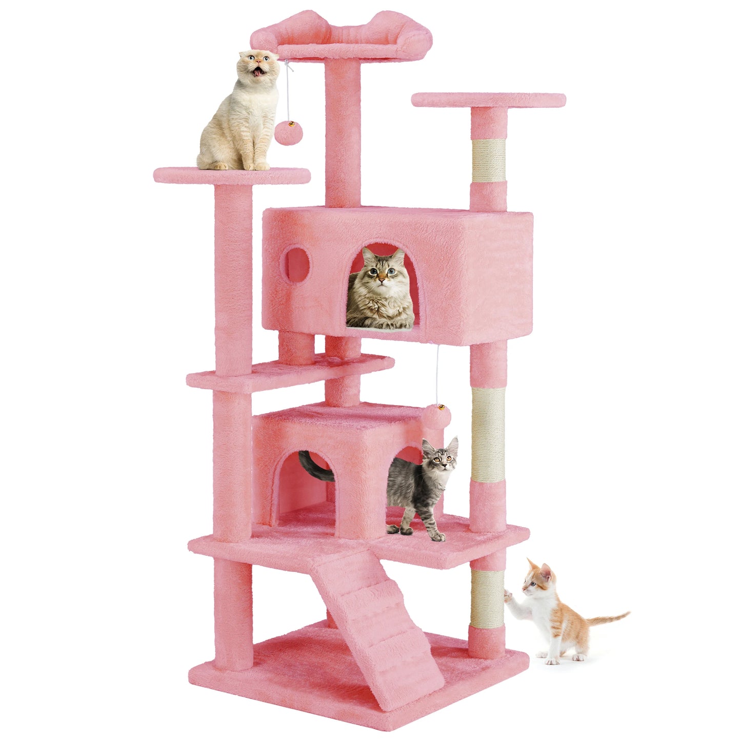 MCQ Indoor Cat Tree Tower Multi-Level With Sisal Scratching Post
