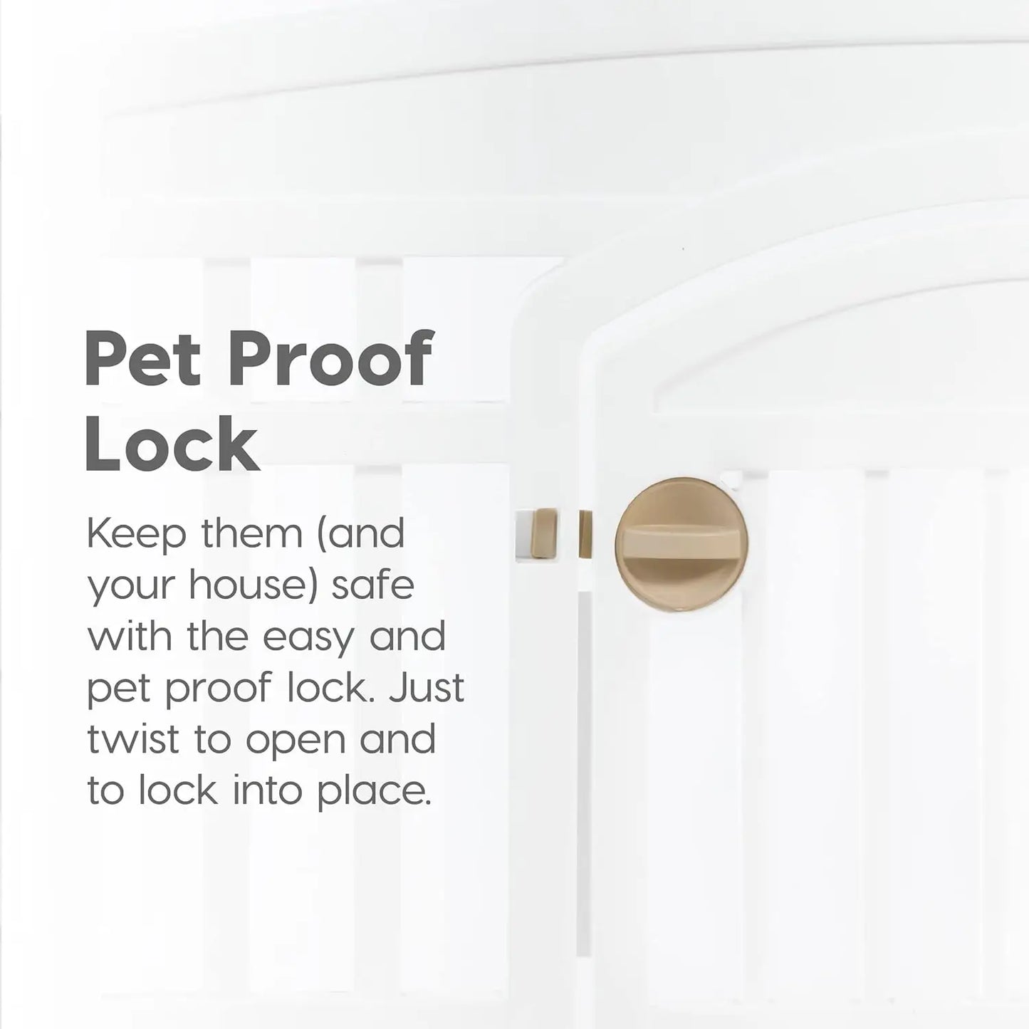 Dog Playpen 6-Panel With Door Indoor Pet Fence For Puppies