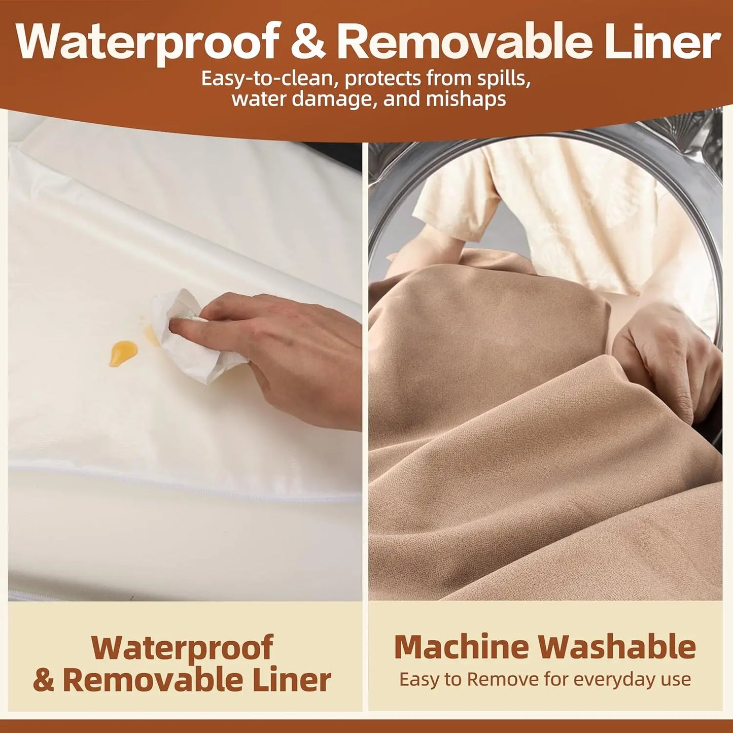 Memory Foam Large Dog Bed Orthopedic Couch With Washable Cover