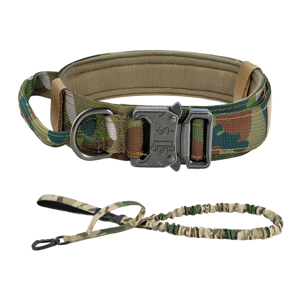 PETRAVEL Dog Training Collar Tactical Leash Set With Control Handle
