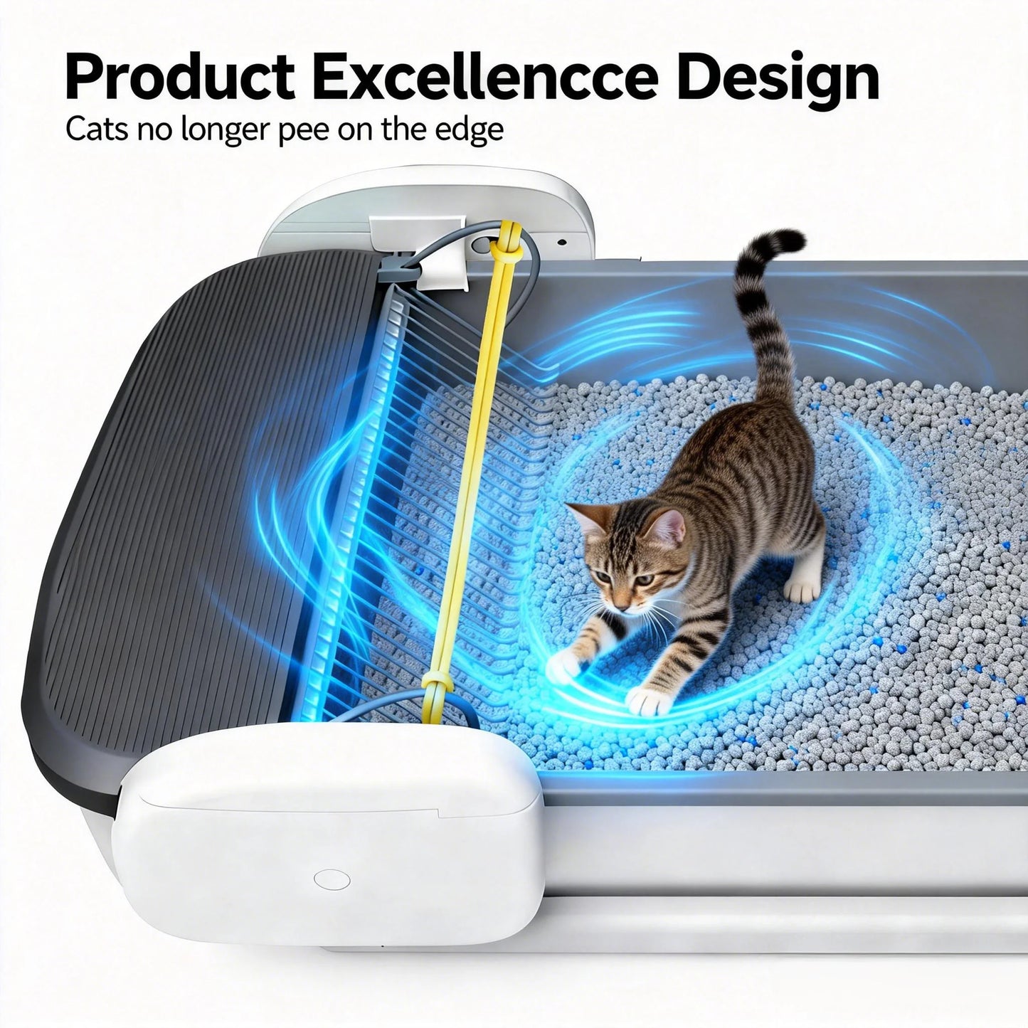 Automatic Self Cleaning Litter Box With Odor Control For Cats