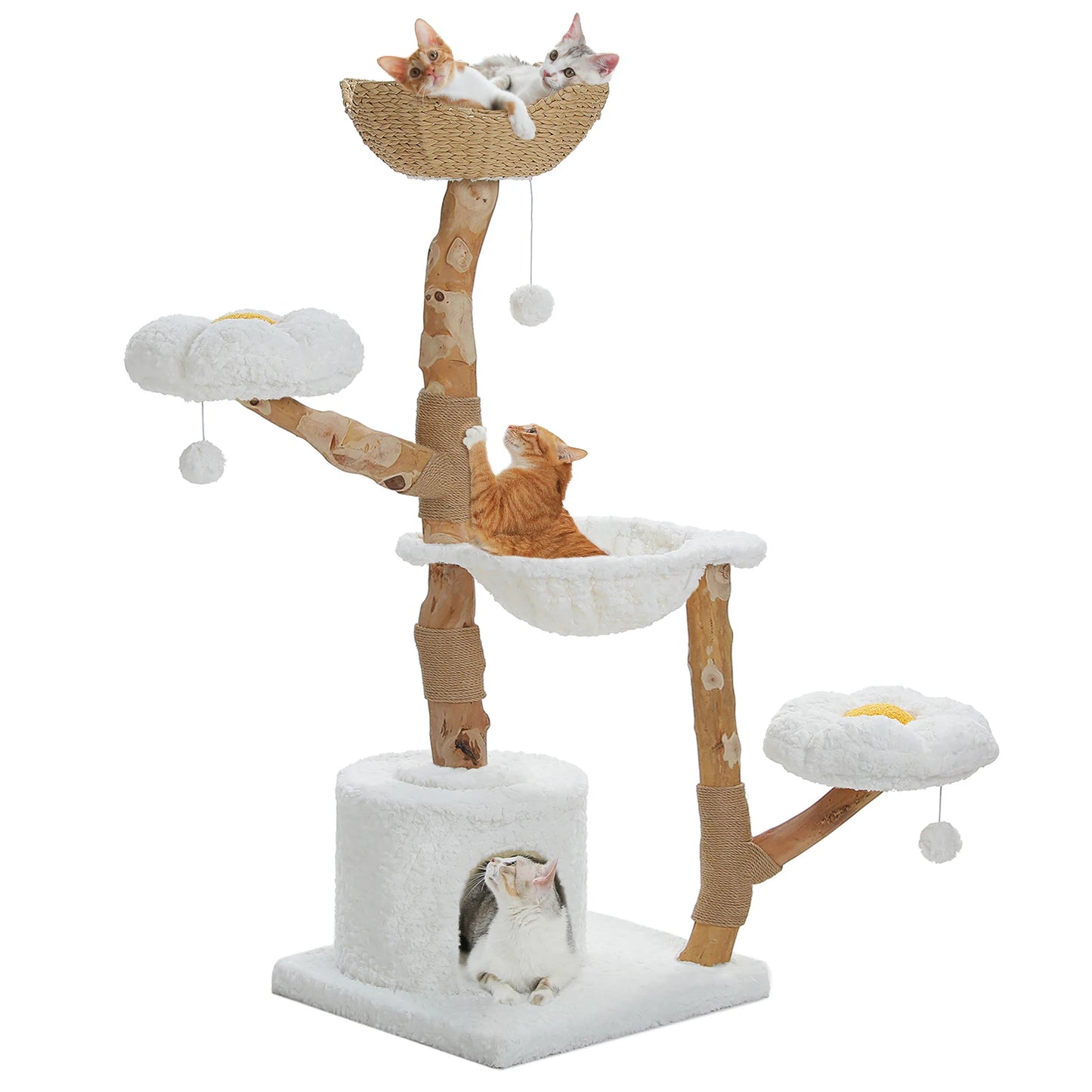Pawz Road Indoor Cat Tree Tower With Sisal Scratching Post