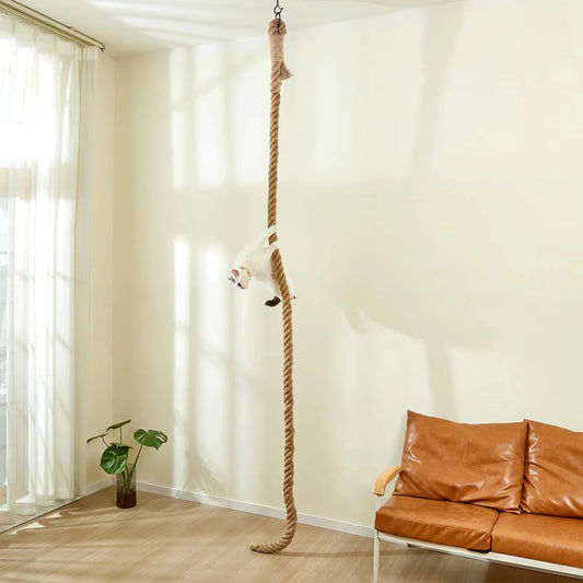 Indoor Cat Sisal Climbing Rope Wall Mounted Scratching Post