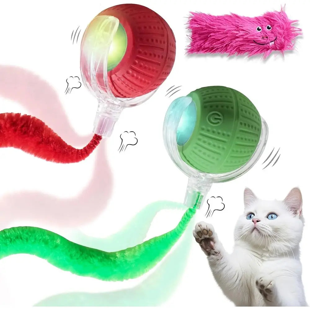 Interactive Cat Toys For Indoor Cats Rolling Motion Activated Balls