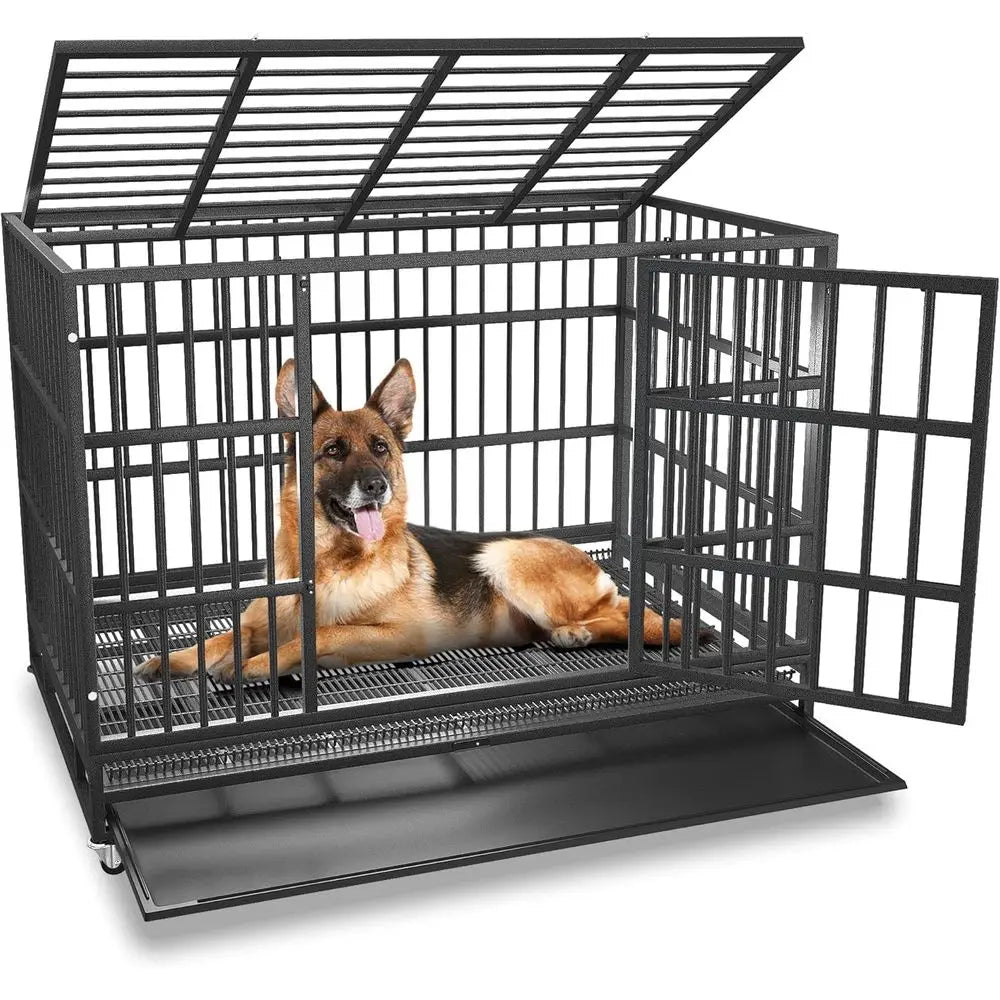 Heavy Duty Indestructible Escape Proof Dog Crate For Large Dogs