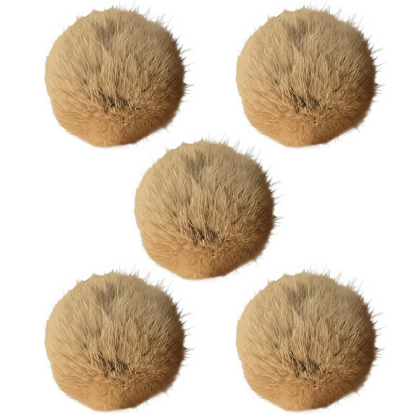 Alloet Faux Fur Cat Balls Toy For Indoor Kitten Play