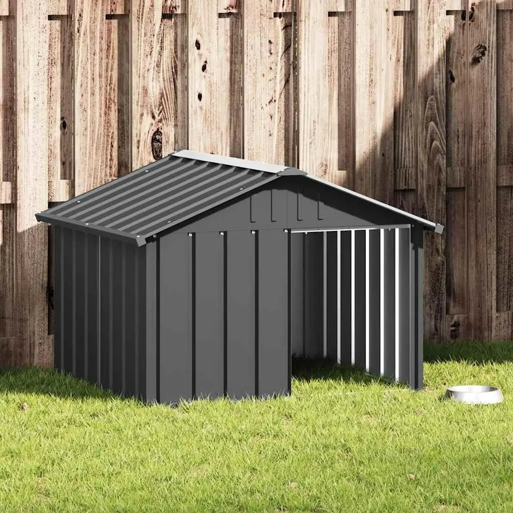 Weatherproof Outdoor Dog House Galvanized Steel Kennel
