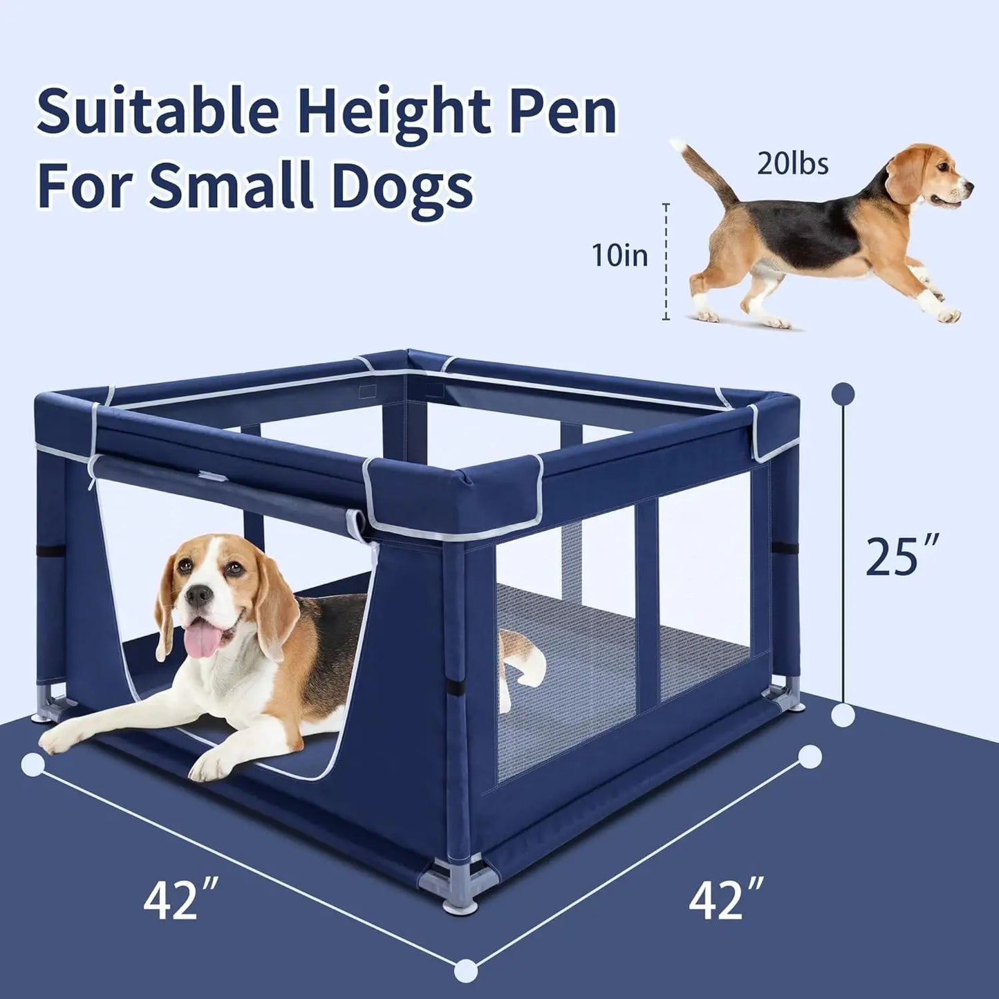 Zfgryim Indoor Dog Playpen With Gate For Puppies And Pets