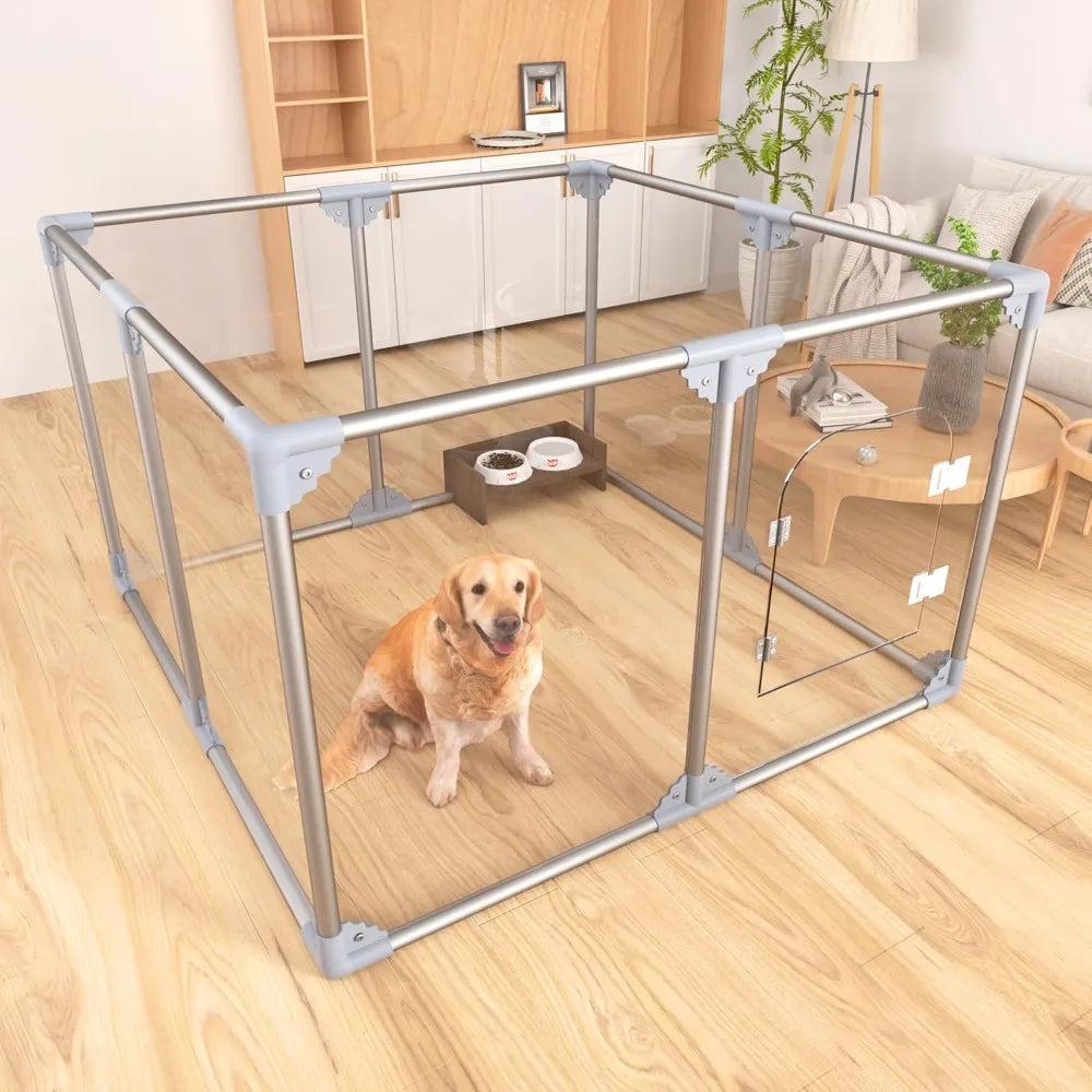 Acrylic Dog Pen Indoor Playpen For Puppies And Dogs