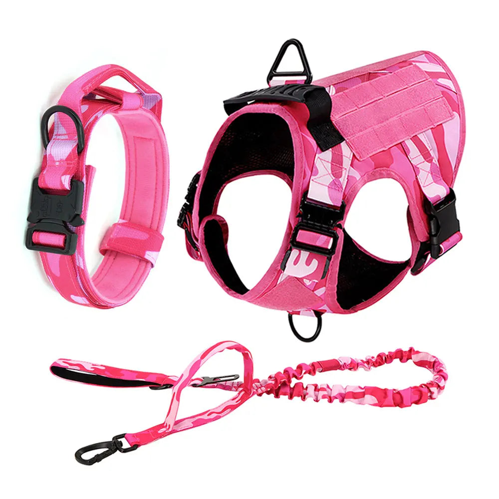 Military Camouflage Dog Harness For Large And Medium Dogs