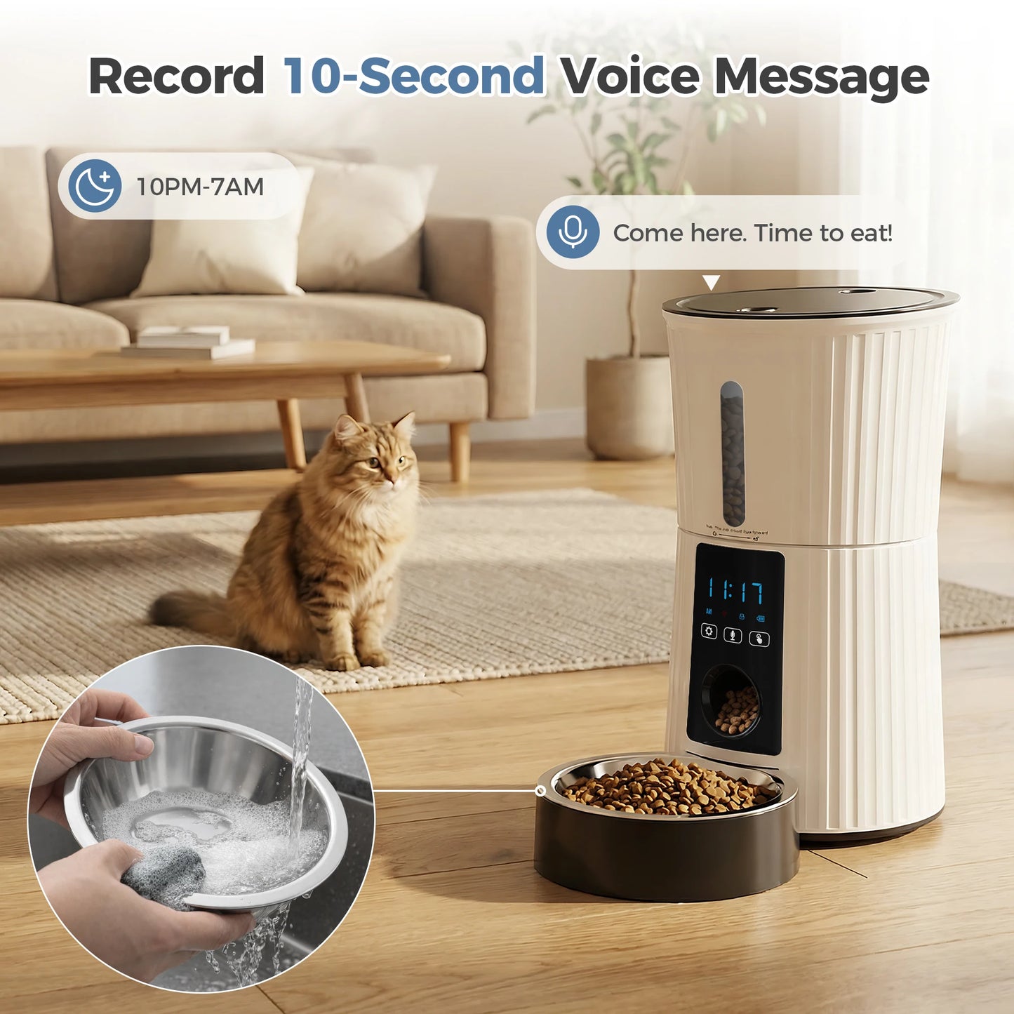 Automatic WiFi Cat Feeder With App Control And Timer