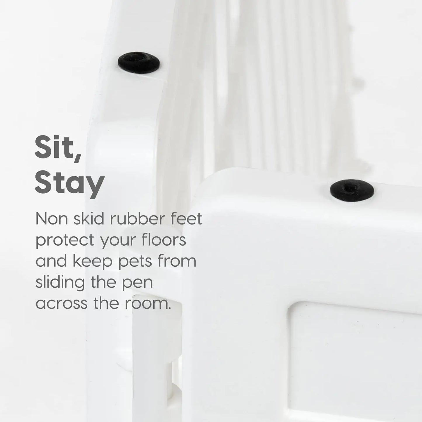 Dog Playpen 6-Panel With Door Indoor Pet Fence For Puppies