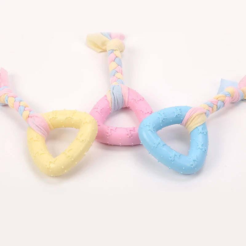 XLeiPet Safe Rubber Dog Toy Bite Resistant Chew Durable
