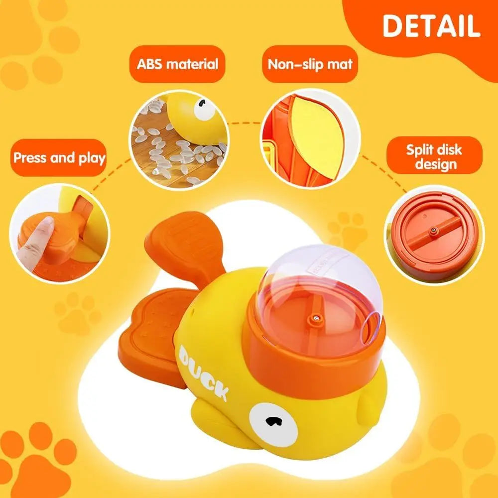 Interactive Cat Treat Dispenser And Puzzle Toy Slow Feeder