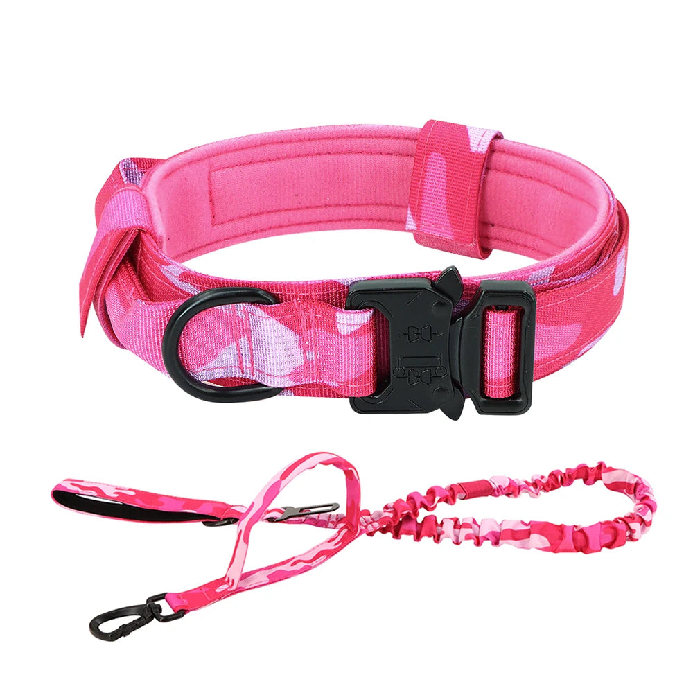 PETRAVEL Dog Training Collar Tactical Leash Set With Control Handle