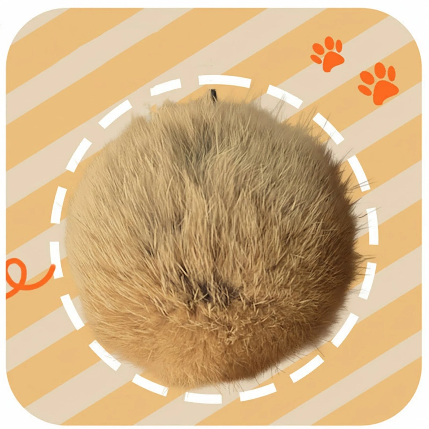 Alloet Faux Fur Cat Balls Toy For Indoor Kitten Play