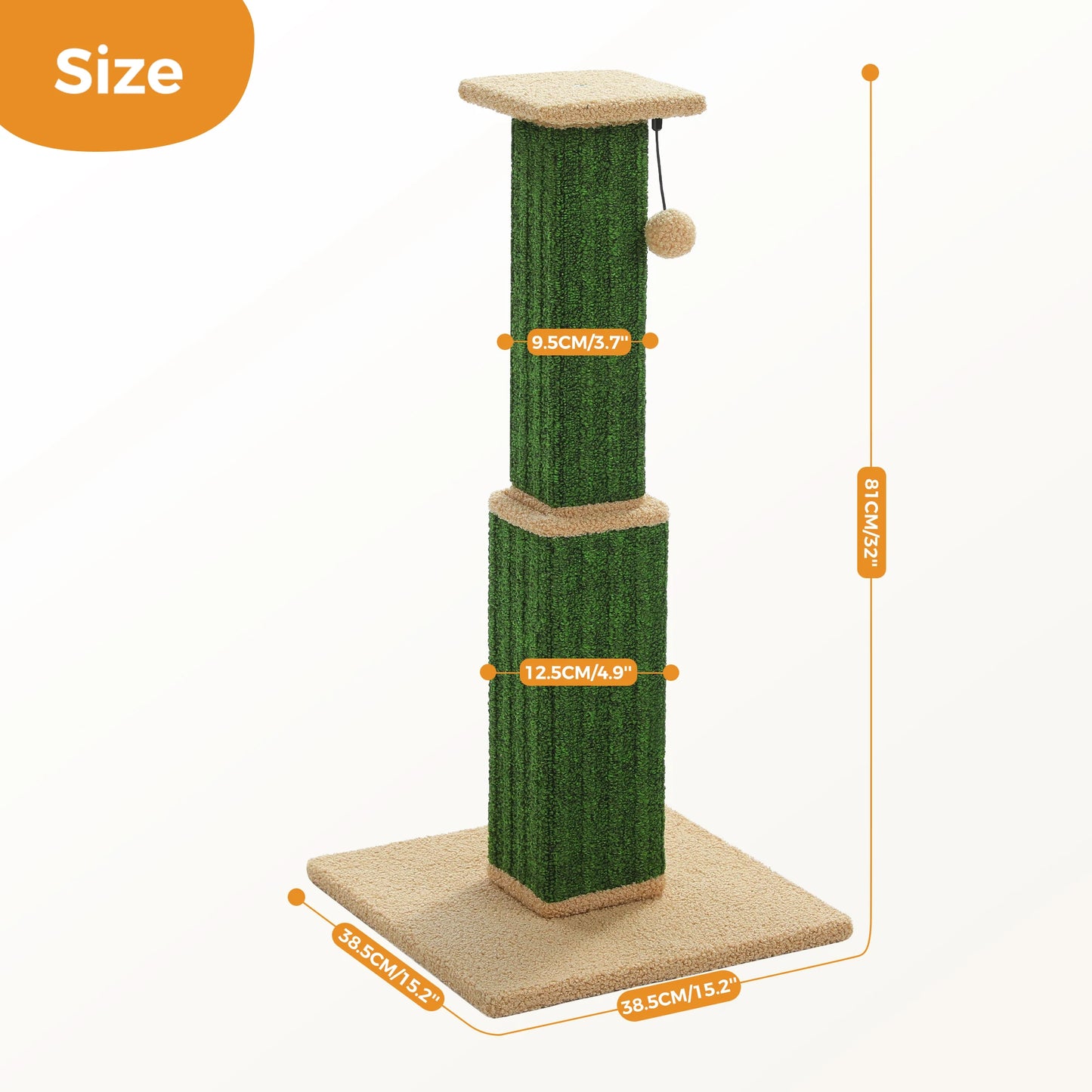 PAWZ Road Cat Scratching Post Indoor Durable Sisal Ball Toy