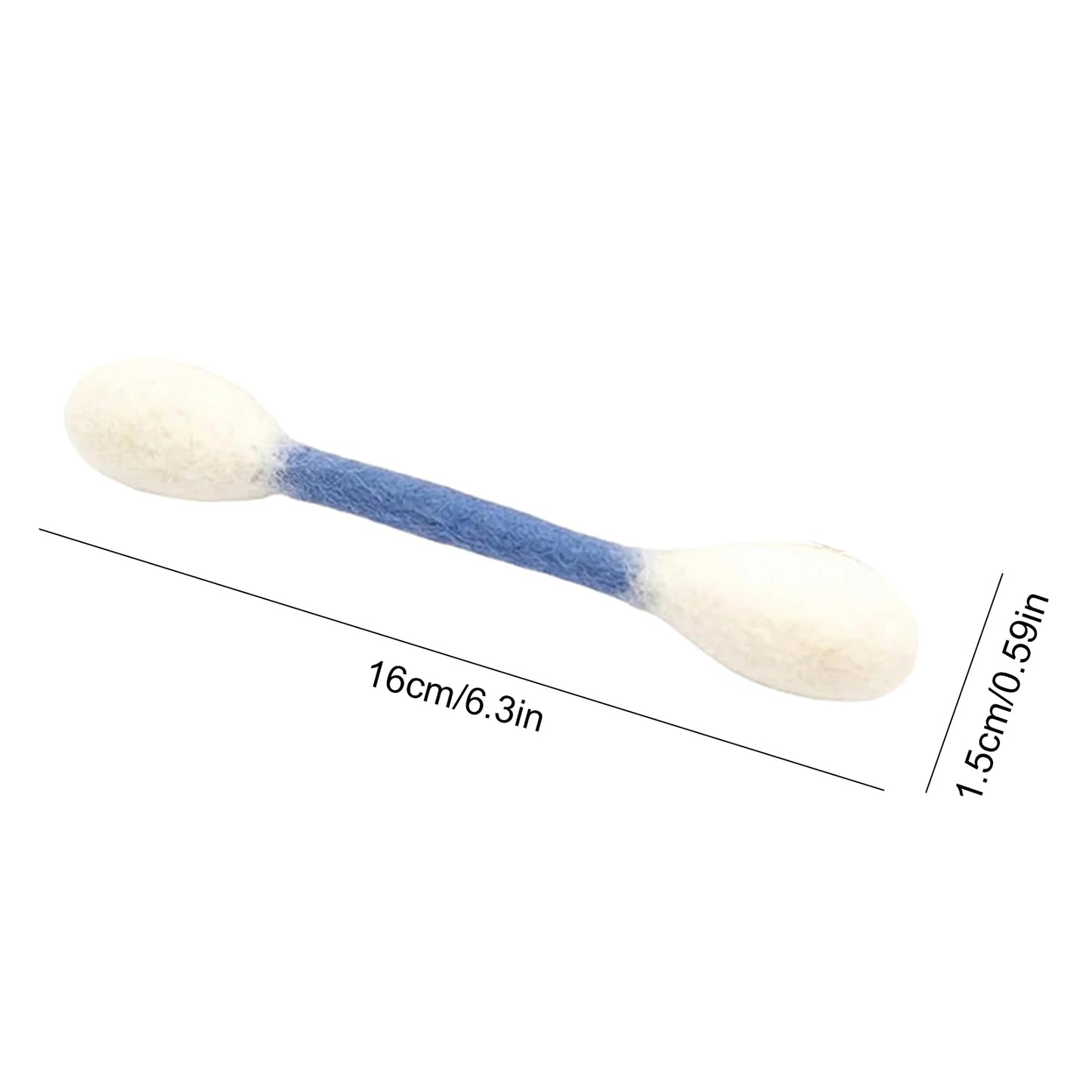 Giant Catnip Cotton Swab Toy for Teeth Cleaning Felt