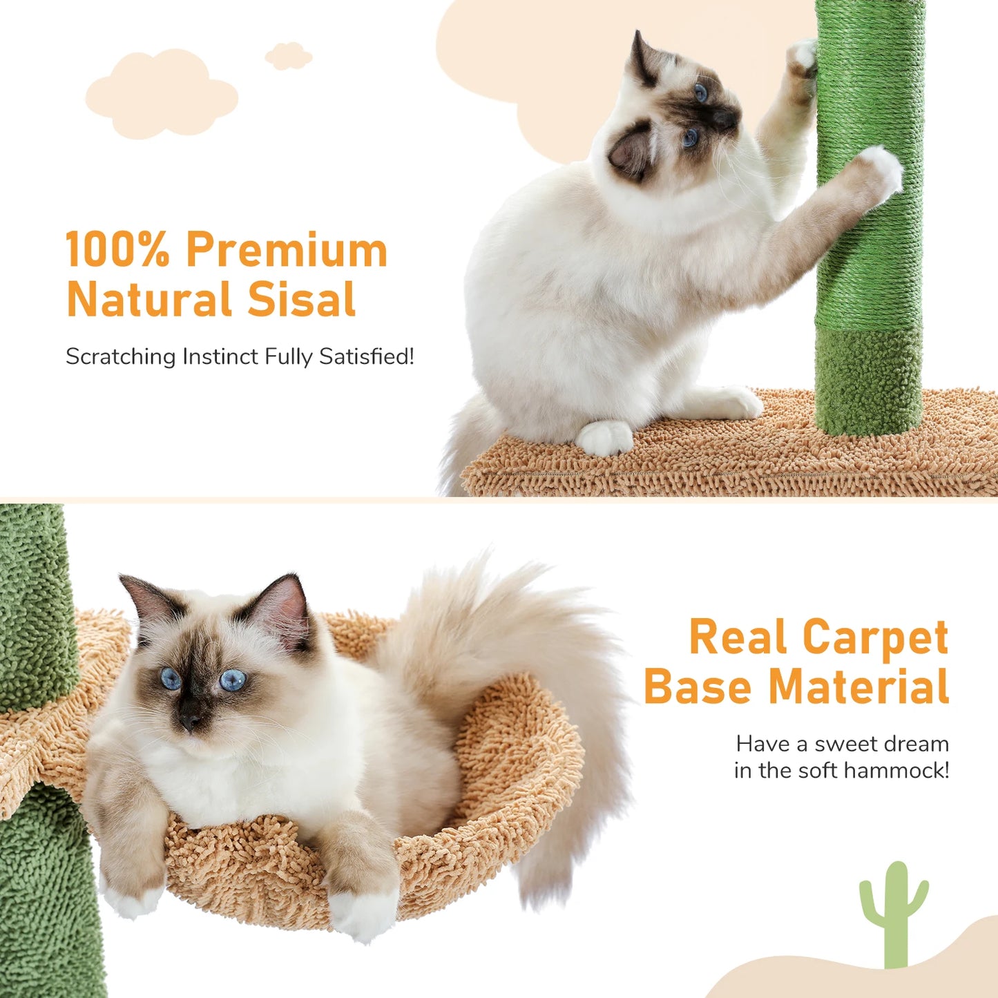 PAWZ Road Cat Tree 5-Tier Floor To Ceiling Tower Indoor