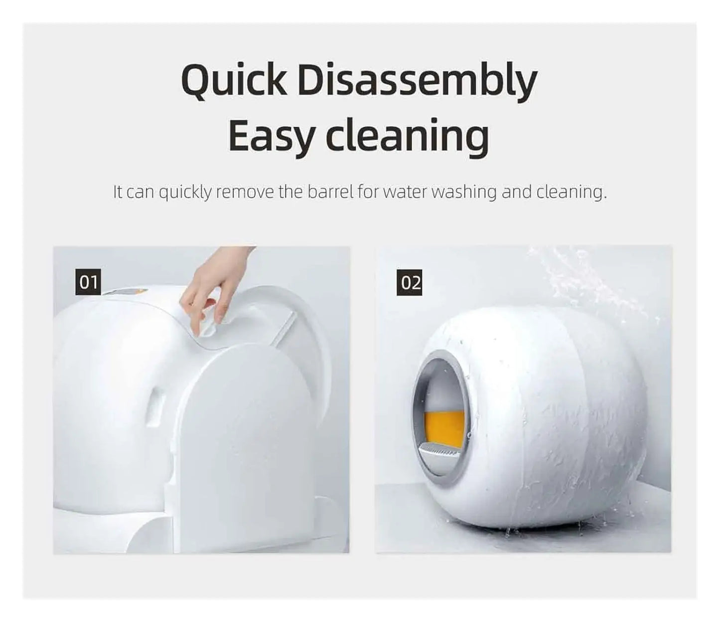 Self Cleaning Cat Litter Box With App Control 2.4G WiFi