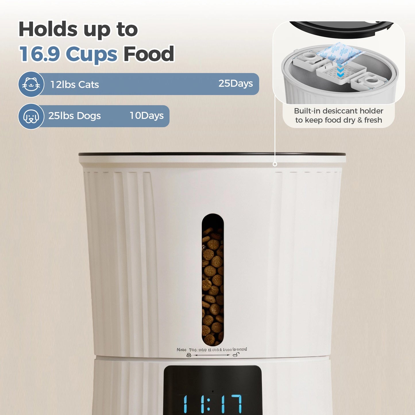 Automatic WiFi Cat Feeder With App Control And Timer