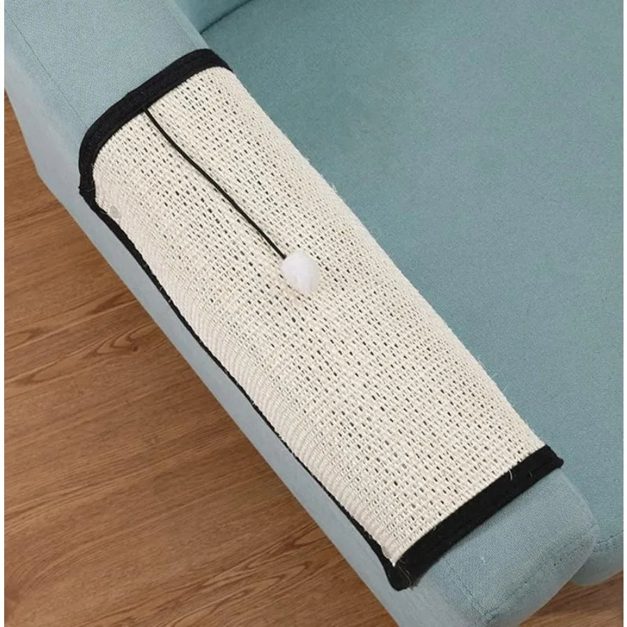 Heavy Duty Cat Scratching Mat Natural Sisal Surface Couch Guard
