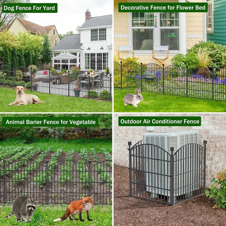XMSJ No Dig Garden Fence Panels For Rabbits And Pets