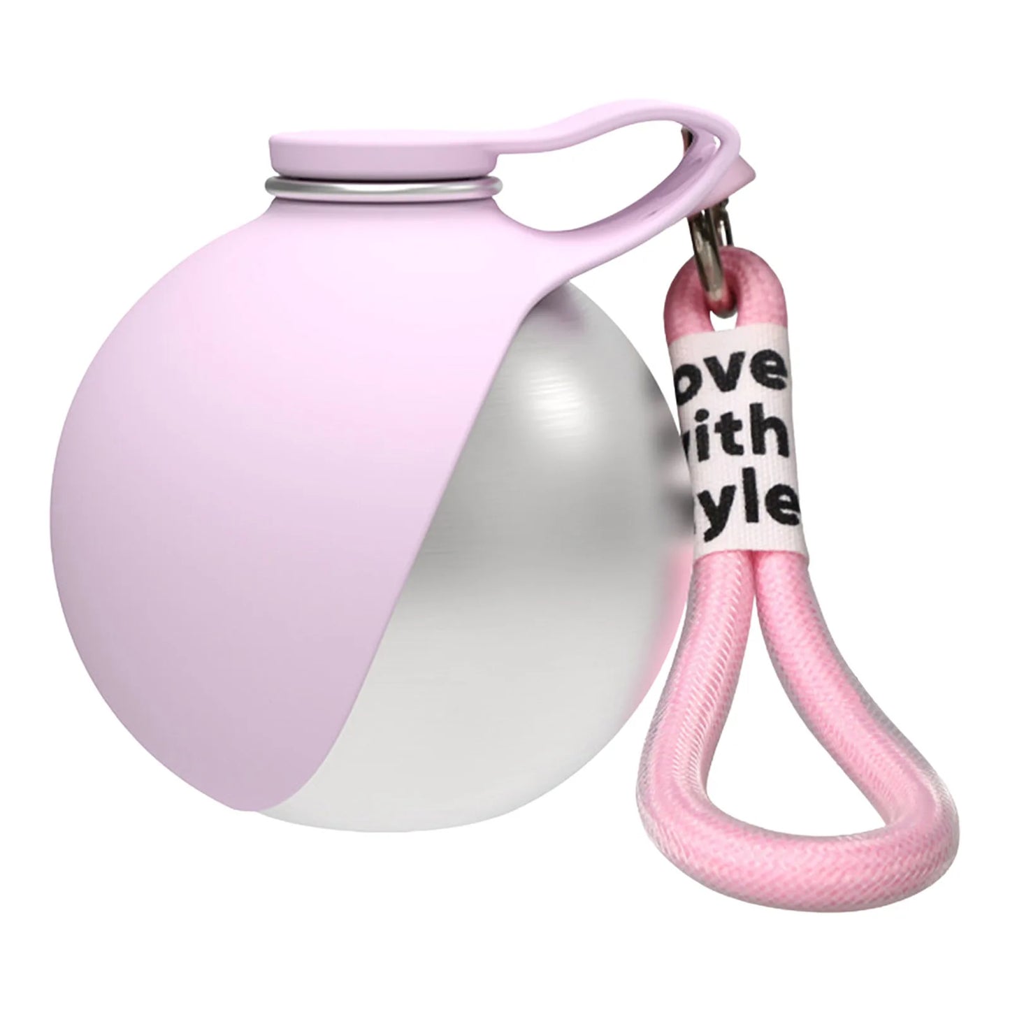 2-In-1 Dog Water Bottle With Silicone Bowl Stainless Steel Travel