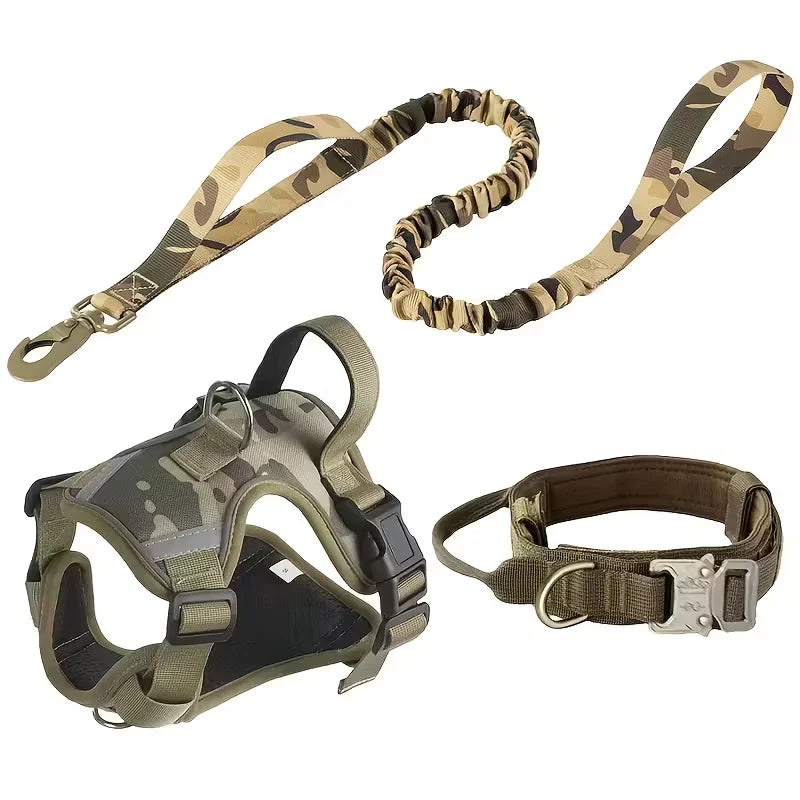 Heavy-Duty Dog Harness With Anti-Slip Padding Front Leash Connector