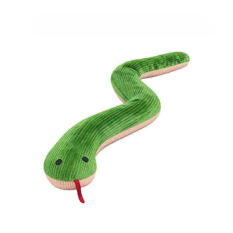 Cat Toy Snake Interactive Plush Chew Toy For Kitten Teeth