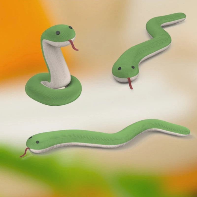 Cat Toy Snake Interactive Plush Chew Toy For Kitten Teeth