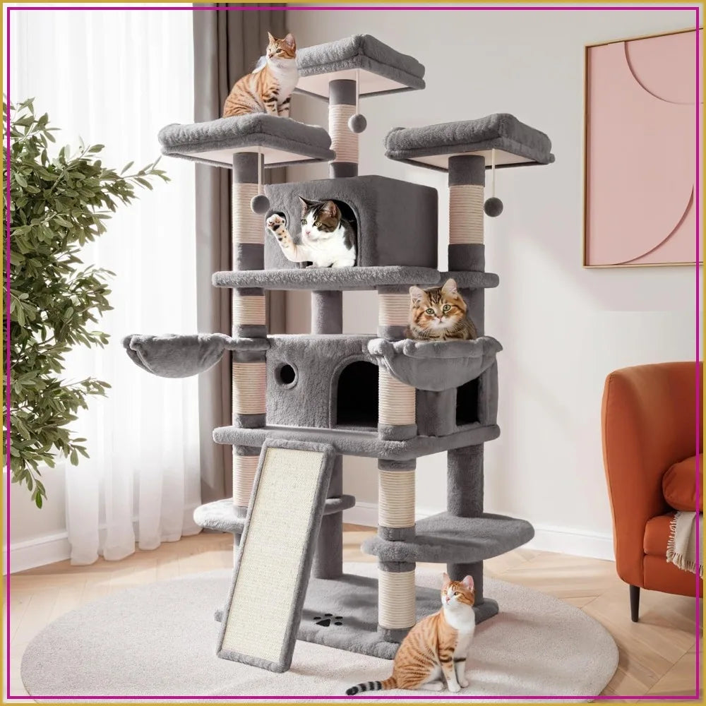 Large Cat Tree Condo And Scratching Posts For Big Cats