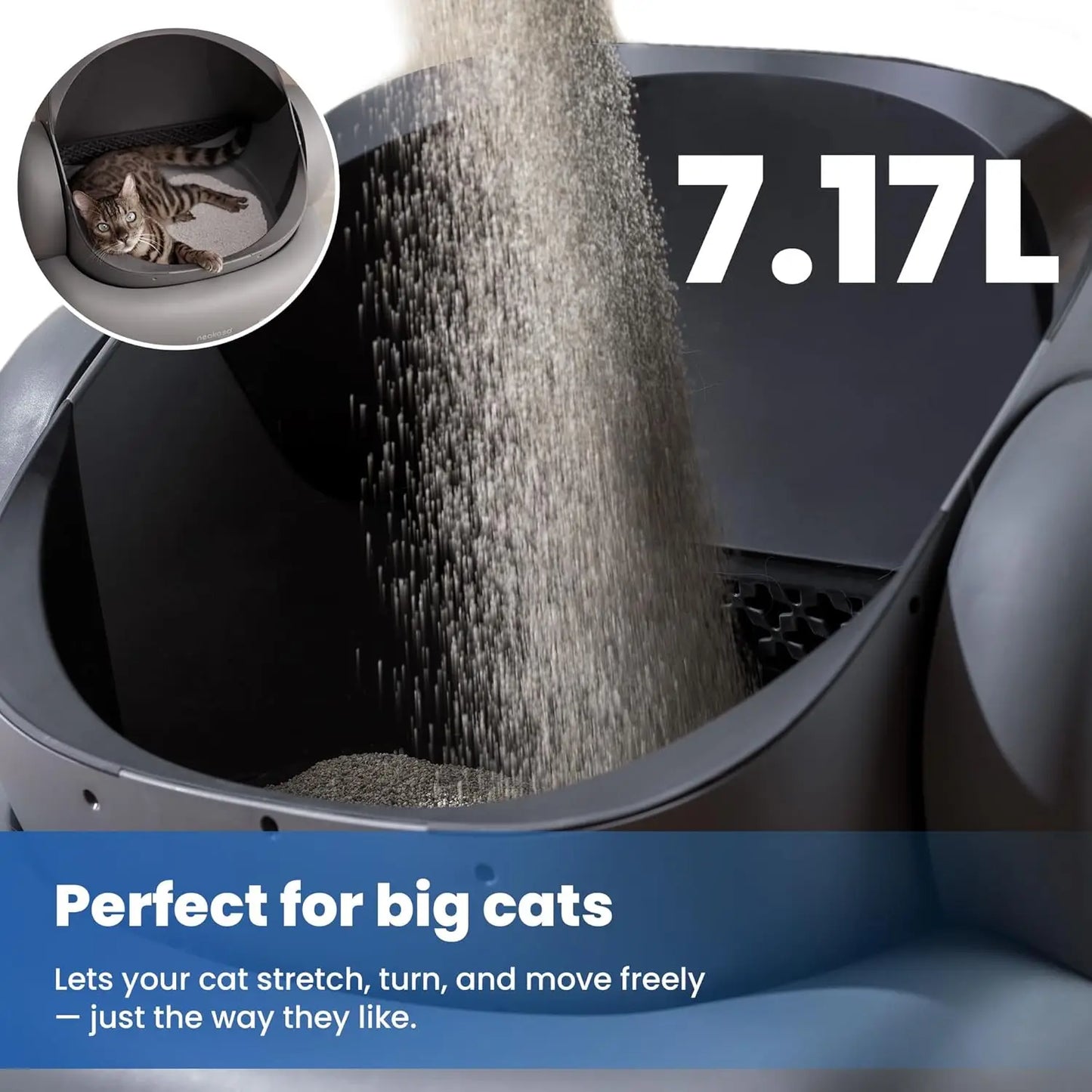 M1 Plus Self Cleaning Automatic Cat Litter Box Bundle With Odor Control