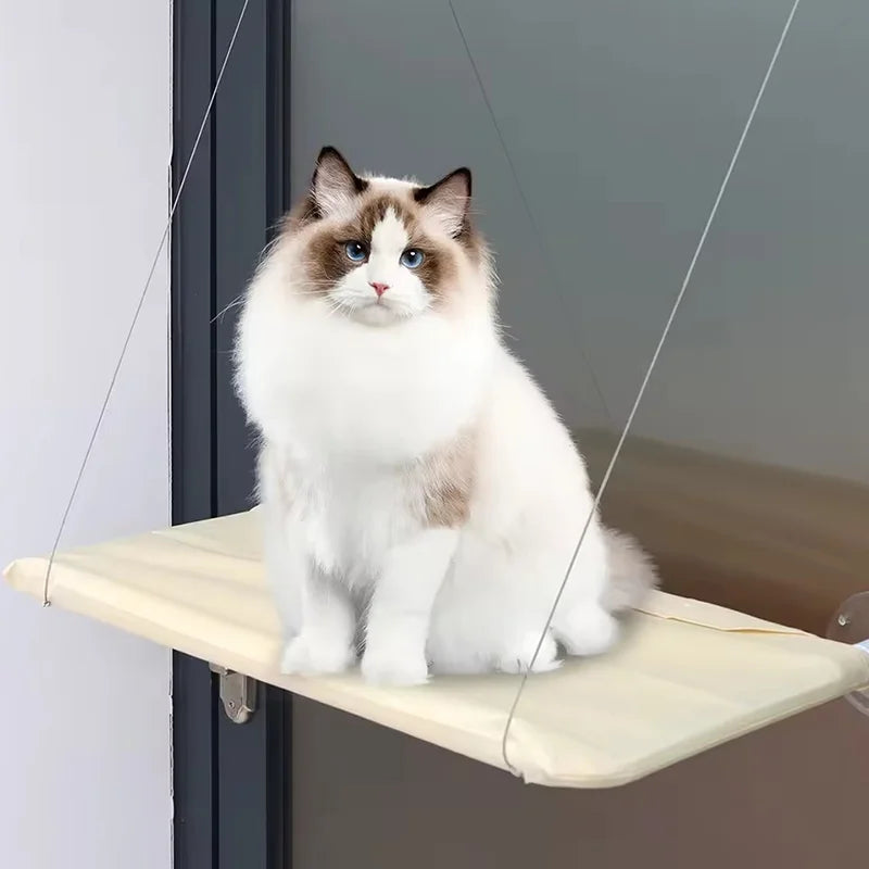 Ultra Soft Cat Window Hammock Bed Securely Mounted Cat Perch
