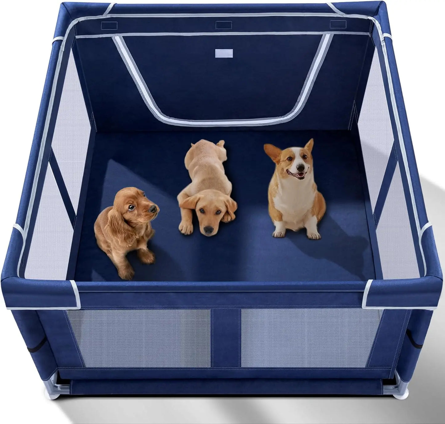 Zfgryim Indoor Dog Playpen With Gate For Puppies And Pets