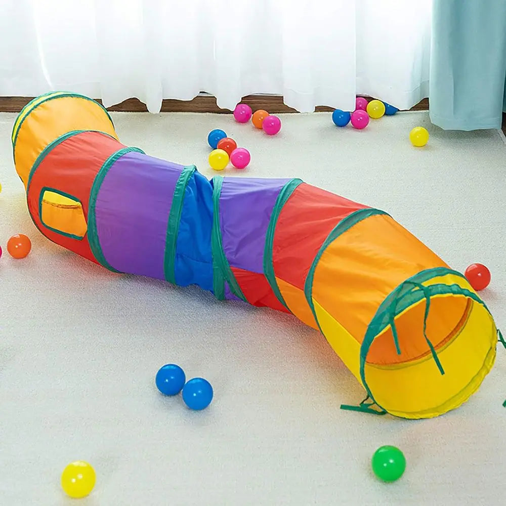 Cat Tunnel Indoor Interactive Crinkle Rainbow Play Tunnel For Cats