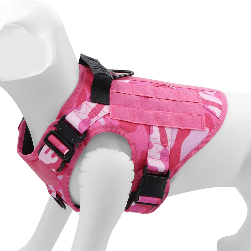 Military Camouflage Dog Harness For Large And Medium Dogs