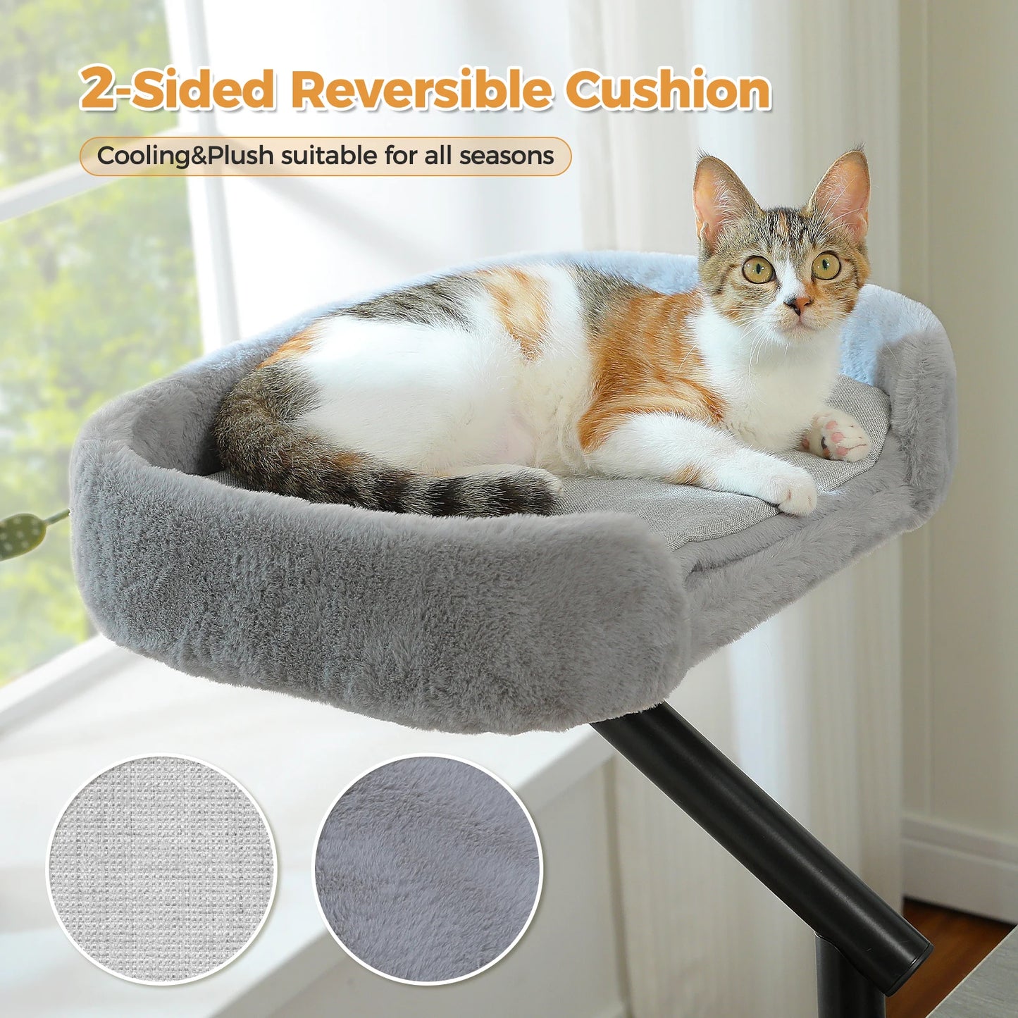 PAWZ Road Cat Desk Bed With Rotating Adjustable Stand